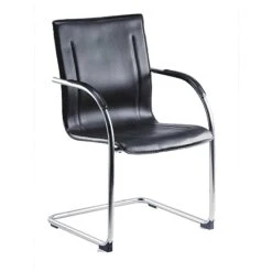 Guest Leather Effect Visitor Chair