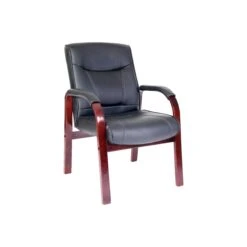Kingston Leather Faced Visitor Chair