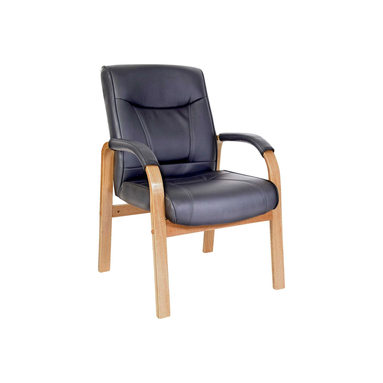 Kingston Leather Faced Visitor Chair 2 Kingston Leather Faced Visitor Chair - Image 2