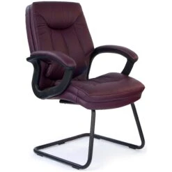 Madrid Leather Faced Visitor Chair -Enjoy Sales Store 001000