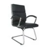Formosa Enviro Leather Cantilever Chair Black