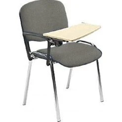 Swift Chrome Frame Conference Chairs With Wooden Writing Tablet (4 Pack) -Enjoy Sales Store 029169