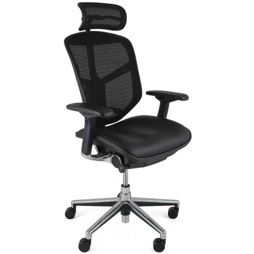 Enjoy Mesh & Leather Office Chairs (With Headrest) 1 Enjoy Mesh & Leather Office Chairs (With Headrest)