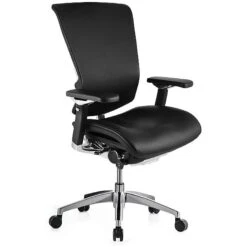Nefil Ergonomic Leather Office Chair (Without Headrest)