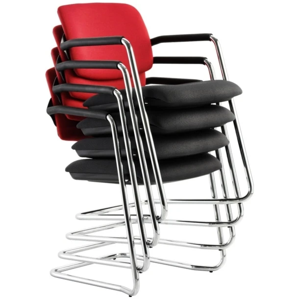 Alina Upholstered Cantilever Conference Chair 3 Alina Upholstered Cantilever Conference Chair - Image 3