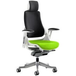 Jett Colours Two Tone Seat Task Chair With Headrest
