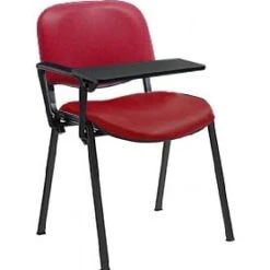 Swift Vinyl Conference Chair Black Frame With Plastic Writing Tablet (Pack Of 4 Chairs) -Enjoy Sales Store 064135