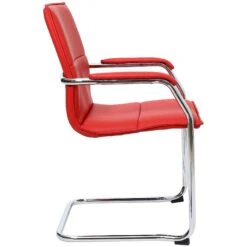 Essence Leather Faced Visitor Chairs - Pack Of 2 -Enjoy Sales Store 067200