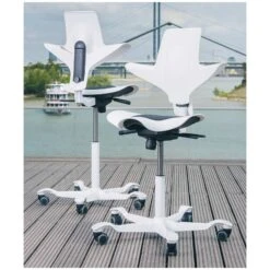 Express Delivery HAG Capisco Puls 8010 Chair White -Enjoy Sales Store 068372