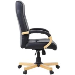 Farnham Executive Black Leather Manager Chair -Enjoy Sales Store 070167