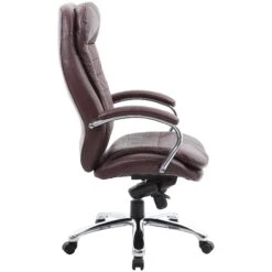 Siena Leather Executive Office Chair Brown -Enjoy Sales Store 070306