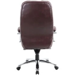 Siena Leather Executive Office Chair Brown -Enjoy Sales Store 070307