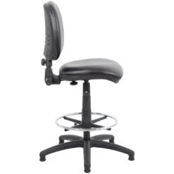 Comfort Leather Faced Draughtsman Chair -Enjoy Sales Store 070786