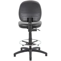 Comfort Leather Faced Draughtsman Chair -Enjoy Sales Store 070787