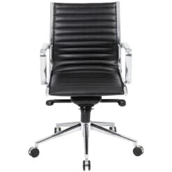 Abbey Medium Back Leather Office Chairs -Enjoy Sales Store 072222