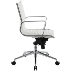 Abbey Medium Back Leather Office Chairs -Enjoy Sales Store 072479