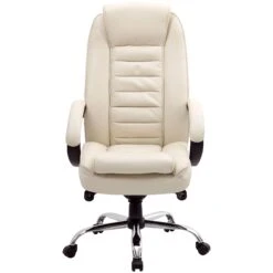 Lucca Cream Executive Leather Office Chairs -Enjoy Sales Store 073116