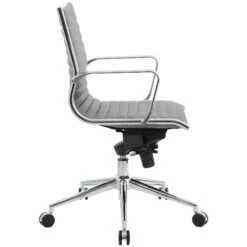 Abbey Medium Back Leather Office Chairs -Enjoy Sales Store 073154