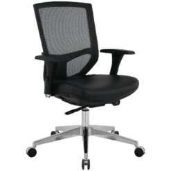Eve 24/7 Ergonomic Mesh And Leather Task Chair -Enjoy Sales Store 073948