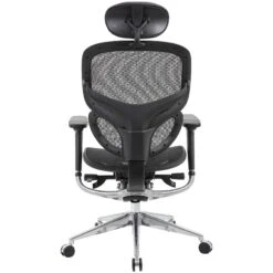 InSync 24 Hour Mesh Office Chair With Leather Headrest -Enjoy Sales Store 076349