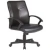 Adept Medium Back Leather Faced Office Chair