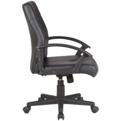 Adept Medium Back Leather Faced Office Chair -Enjoy Sales Store 083022