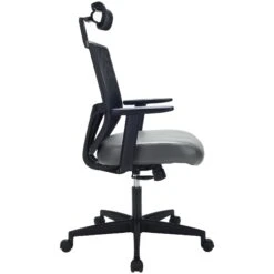 Impact Mesh Office Chair With Pocket Sprung Leather Seat -Enjoy Sales Store 085127