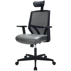 Impact Mesh Office Chair With Pocket Sprung Leather Seat -Enjoy Sales Store 085132
