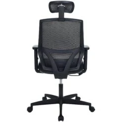 Impact Mesh Office Chair With Pocket Sprung Leather Seat -Enjoy Sales Store 085139