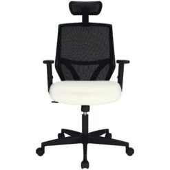 Impact Mesh Office Chair With Pocket Sprung Leather Seat -Enjoy Sales Store 085143