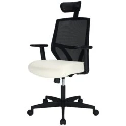 Impact Mesh Office Chair With Pocket Sprung Leather Seat -Enjoy Sales Store 085148