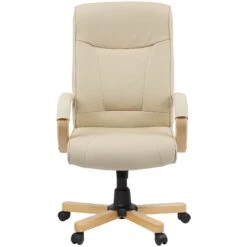 Farnham Executive Cream Leather Manager Chair -Enjoy Sales Store 085514
