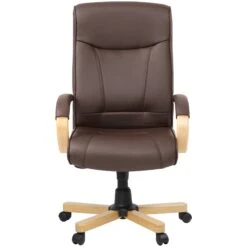 Farnham Executive Brown Leather Manager Chair -Enjoy Sales Store 085526