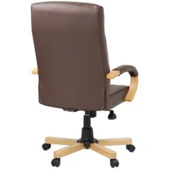 Farnham Executive Brown Leather Manager Chair -Enjoy Sales Store 085527