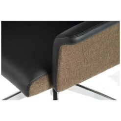 Elegance High Back Leather Look Executive Chair Black -Enjoy Sales Store 085857