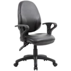 Comfort Ergo 2-Lever Leather Operator Chairs -Enjoy Sales Store 089874