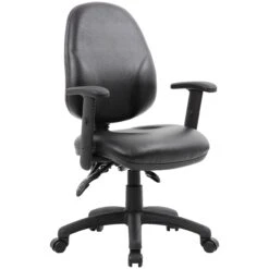 Comfort Ergo 3-Lever Leather Operator Chairs -Enjoy Sales Store 090862