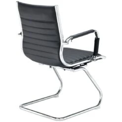 Bari Faux Leather Visitor Chair -Enjoy Sales Store 094666