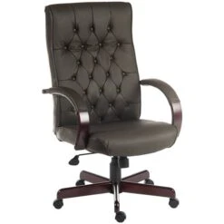 Warwick Traditional Leather Faced Manager Chair -Enjoy Sales Store 096450