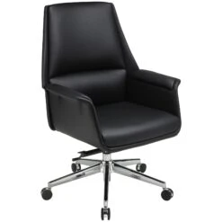 Porto Medium Back Bonded Leather Manager Chair