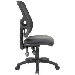Comfort Ergo 3-Lever Mesh And Leather Operator Chair -Enjoy Sales Store 100821