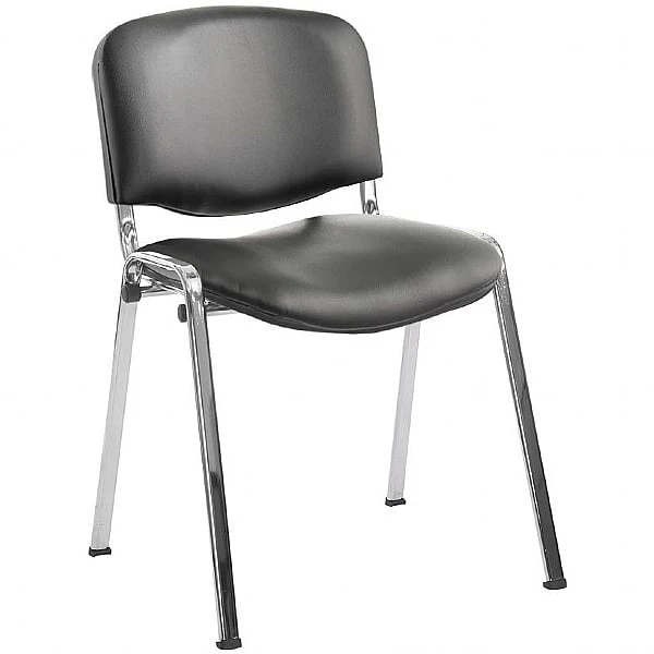 ISO Lexaire Vinyl Conference Chairs Chrome Frame 1 ISO Lexaire Vinyl Conference Chairs Chrome Frame