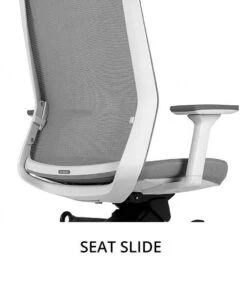 Bestuhl J1 White & Grey Mesh Task Chair -Enjoy Sales Store 103017