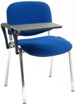Swift Chrome Frame Conference Chairs With Plastic Writing Tablet (4 Pack)
