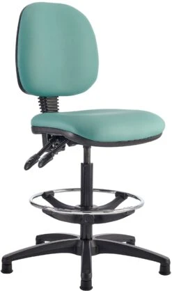 Kirby Medium Back Draughtsman Chair Lexaire Vinyl