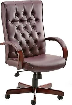 Traditional Button Back Bonded Leather Executive Chairs -Enjoy Sales Store 105341
