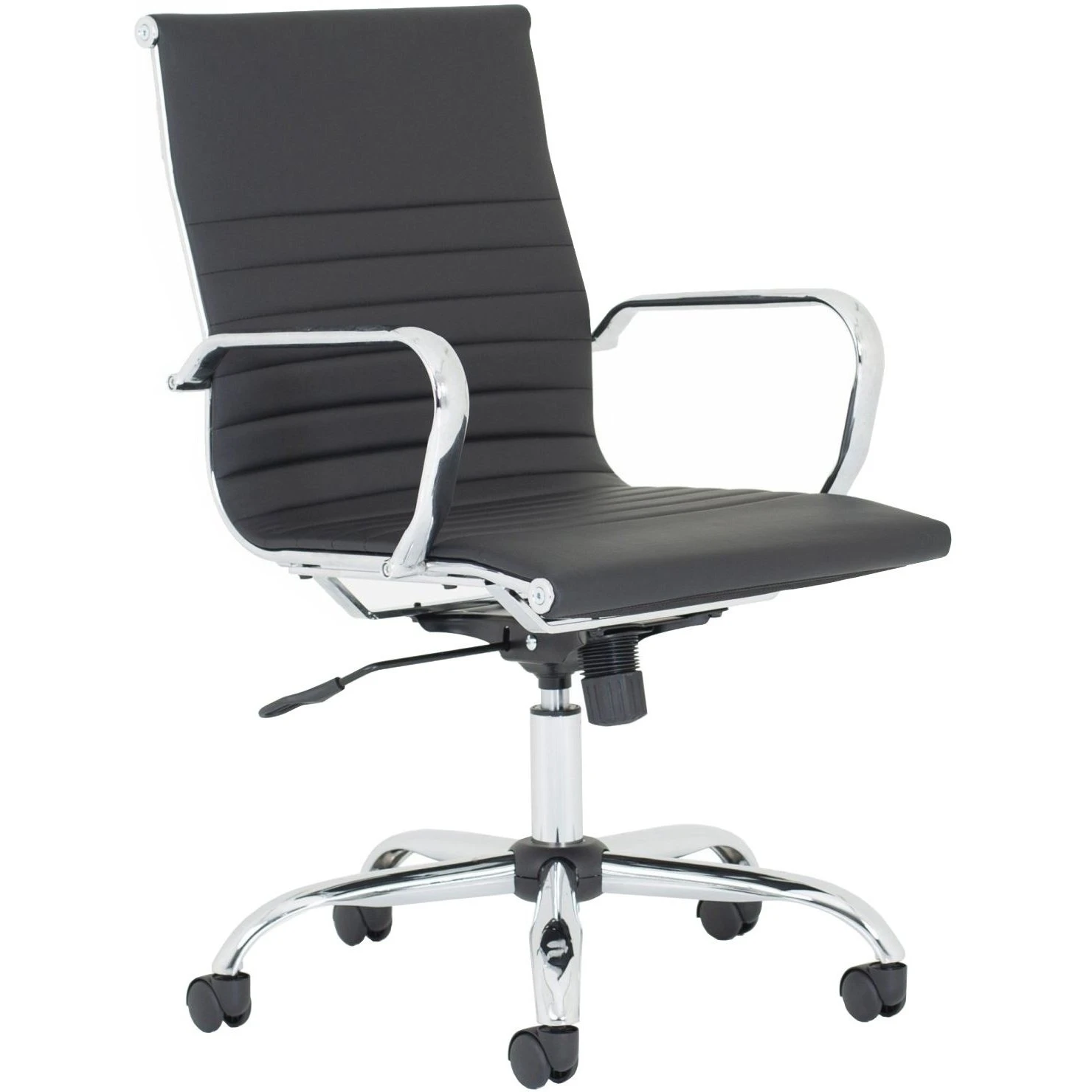 Chase Black Bonded Leather Office Chair 1 Chase Black Bonded Leather Office Chair