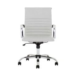 Chase White Bonded Leather Office Chair -Enjoy Sales Store 109913