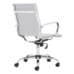 Chase White Bonded Leather Office Chair -Enjoy Sales Store 109915