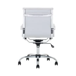 Chase White Bonded Leather Office Chair -Enjoy Sales Store 109916